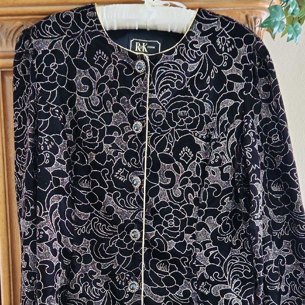 Women's Black Floral Jacket